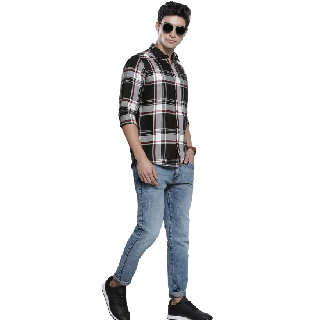Lowest Price on Men Checked Shirt with Patch Pocket at Flat 72% off